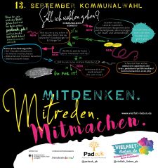 Plakat im Rahmen des Bundesprogramms Demokratie Leben